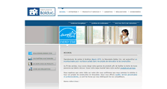 Desktop Screenshot of menuiseriebolduc.com